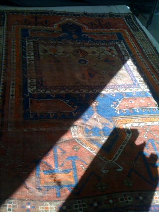 Hand made Balochi Rug size 62 X 92. about 70 years old                     