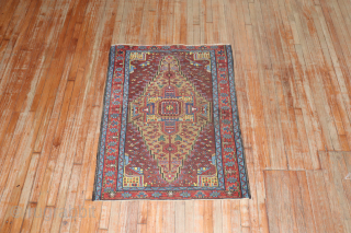 Antique Nw Persian 3'4''x4'5'' Missing ends.                           