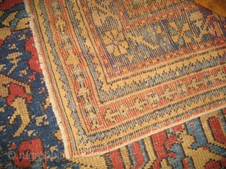 Antique Turkish Oushak Size 10'2''x11'6''..  Low areas.                         