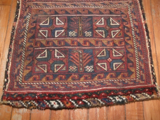 Antique Luri Bakhtiari Soumac Salt bag.  Measure 1'6''x1'10''.  Top width is 8''.  Seems like its in excellent condition.            