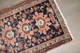 Antique Malayer 2'5''x3'3'' ends missing.                            