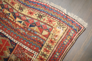 Kurdish Jaff? Runner. Wonky has some old repairs. Never before seen tribal. 3'3''x9'4''