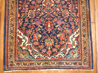 Antique Persian Kashan Size 1'9''x1'10''.  No condition issues to report.  Excellent.                    