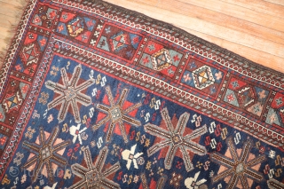 Antique QUchan Kurdish.  Has some worn spots.  Measuring 4'4''x7'2''                      