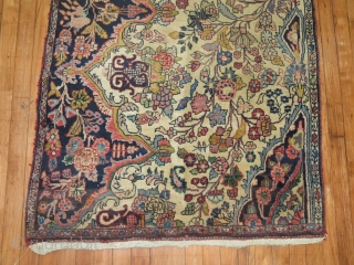 Antique Persian sampler rug..  Maybe Isfahan?  Size is 3'3''x5.  Condition is very good!                 