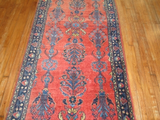 Antique Persian Lilihan Mohajeran Design RUnnner.  3'7''x20'.  Excellent condition.  Nothing to report.                  