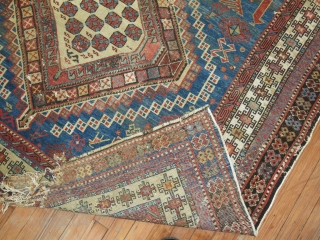 Antique Shirvan rug Size 5'4''x10'.  Needs some obvious repair.  Worthy project!                    