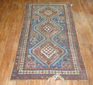 Antique Shirvan rug Size 5'4''x10'.  Needs some obvious repair.  Worthy project!                    