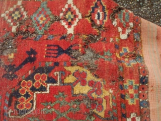 An un-useable Ersari rug. The end kilims are not original and were sewn to the rug at a much later date. Size doesn't matter!         