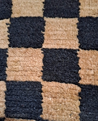 19thC Tibetan rug 1.55x0.70
Indigo dye 
No repair
                          