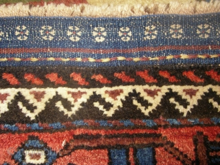 Antique Baluch runner all orginal wonderful colours and excellent condition supereb kilim end and nice pile Size:3,25 X 0,95 cm (3''1 X 10''6 foot ) Circa 1880      