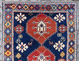 Caucassian Shirvan rug wonderful colors and very nice condition all original and size (47''x69'') 1,75x1,21 cm Circa 1900               