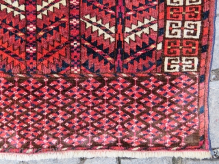 Turkoman Tekke Engsi rug very nice colors and excellent condition all original Circa 1900-1910                   