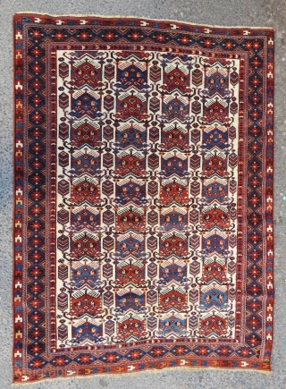 Antique Avshar rug wool and wool wonderful colors and excellent condition all original size 2,00x1,48 cm Circa 1900-1910               