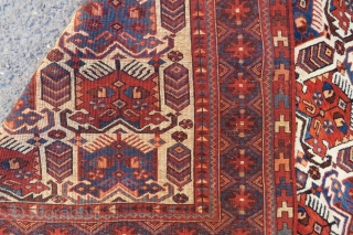 Antique Avshar rug wool and wool wonderful colors and excellent condition all original size 2,00x1,48 cm Circa 1900-1910               