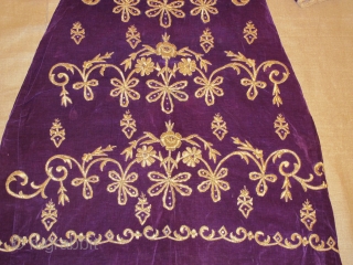 Ottoman Bindalli Dress wonderful violet colours and gold and tread excellent condition all orginal Circa 1880                 