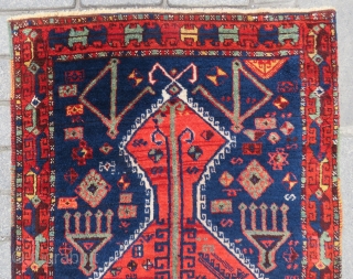 Antique Anatolian Kurdish prayer rug rug wpnderful colors and nice condition size 1,33x79 cm Circa 1880-1890                 