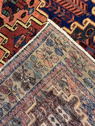 Old Bahktiari rug Spectacular colors, nice condition, no stain drama, no repair, professional wash, and the rug located Istanbul TURKİYE , if you have a question please contact with me at mail  ...