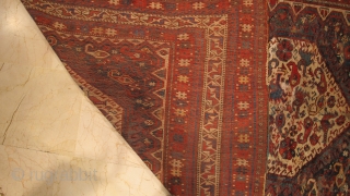 Antique Shiraz rug wonderful colours and it is need some repair 2,62x1,60 cm Circa 1910
SOLD THANKS                 