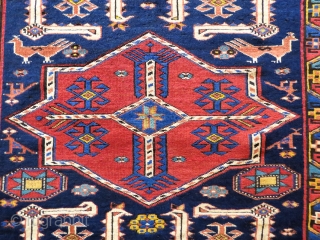 Caucasian Shirvan Karakashly wonderful colors and very good condition all original Circa 1910                    