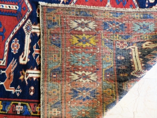 Caucasian Shirvan Karakashly wonderful colors and very good condition all original Circa 1910                    