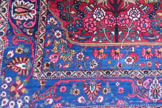 Bahtiar Feridan all ower design wonderful colors and excellent condition all original all most square size 4,00x3,50 cm Circa 1880-1890             