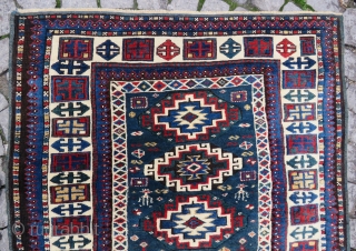 Caucassian kuba aria rug wonderful colors and excellent condition all original size 1,44x1,04 cm Circa 1900                 