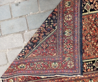 Antique Malayer rug wonderful colors and very good condition all original Circa 1900                    