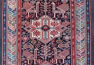 Antique Caucassian Akhistafa Rug wonderful colors and very nice condition all original size 3,25x1,35 cm ( 128'' x 53'' inches ) Circa 1880-1890          