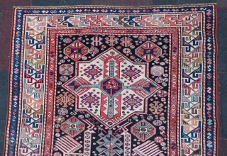 Antique Caucassian Akhistafa Rug wonderful colors and very nice condition all original size 3,25x1,35 cm ( 128'' x 53'' inches ) Circa 1880-1890          