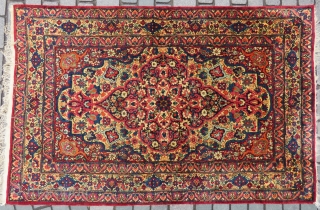 Antique Kirman Raver rug wonderful colors and very nice condition all original size 1,90x1,25 cm full pile Circa 1900-1910              