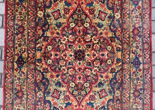 Antique Kirman Raver rug wonderful colors and very nice condition all original size 1,90x1,25 cm full pile Circa 1900-1910              