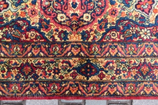 Antique Kirman Raver rug wonderful colors and very nice condition all original size 1,90x1,25 cm full pile Circa 1900-1910              