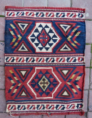 Antique shirvan baku aria panel (1) all vegetable colors and very nice condition it has some elittle  repair not much you can see on pictures and size 72x52 cm ( 28''  ...