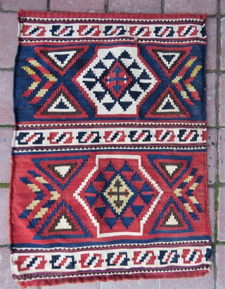 Antique shirvan baku aria panel (2) all vegetable colors and very nice condition it has some elittle repair not much you can see on pictures and size 72x52 cm ( 28'' x  ...