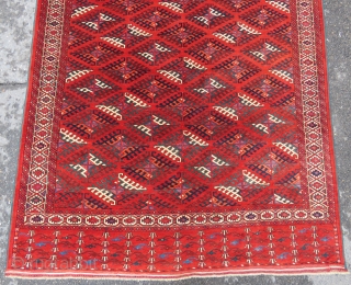 Antique Turkoman tyrnak Gul wonderful colors and very good condition nice pile all original size: 3,25x1,92 cm  Circa 1890 or 1900           