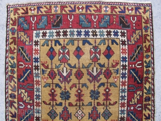 Antique Avar rug wonderful colours and very good condition with repair Circa 1880                    