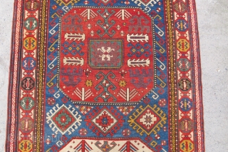 Caucasian Chayly Kasak wonderful colours and very good condition all orginal size: 3,30 x 1,27 cm Circa 1880               