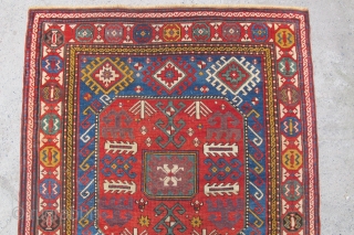 Caucasian Chayly Kasak wonderful colours and very good condition all orginal size: 3,30 x 1,27 cm Circa 1880               