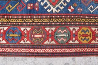 Caucasian Chayly Kasak wonderful colours and very good condition all orginal size: 3,30 x 1,27 cm Circa 1880               