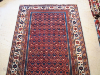 Antique Caucasian Kuba Shirvan wonderful colours and excellent condition some restoration, size: 2,60 X 1,70 cm Circa 1880               