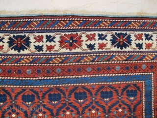 Antique Caucasian Kuba Shirvan wonderful colours and excellent condition some restoration, size: 2,60 X 1,70 cm Circa 1880               