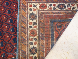 Antique Caucasian Kuba Shirvan wonderful colours and excellent condition some restoration, size: 2,60 X 1,70 cm Circa 1880               