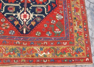 Kasak rug wonderful colours and excellent condition,  all orginal size : 2,48 X 1,68 cm Circa 1910 
SOLD THANKS             