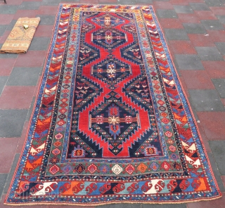 Caucassian Kasak carpet wonderful colors and excellent condition full pile all original size 3,95x1,96 cm Circa 1890-1900                