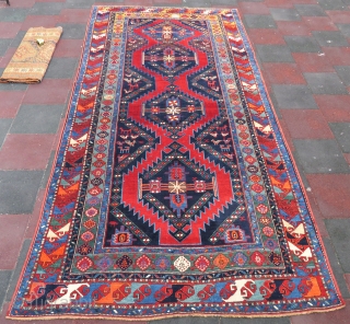 Caucassian Kasak carpet wonderful colors and excellent condition full pile all original size 3,95x1,96 cm Circa 1890-1900                