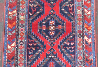 Caucassian Kasak carpet wonderful colors and excellent condition full pile all original size 3,95x1,96 cm Circa 1890-1900                