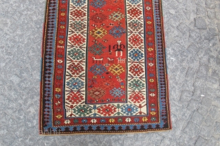 Antique Shahsevan carpet Circa 1880. Wonderful colours , very good condition. The most beautiful colours in this carpet.               