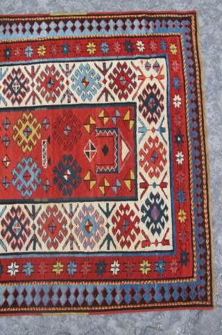 Antique Shahsevan carpet Circa 1880. Wonderful colours , very good condition. The most beautiful colours in this carpet.               