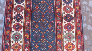 Antique Caucasian Genge Kasak excellent condition full pile all orginal size 3,02x1,20 cm Circa 1880                  